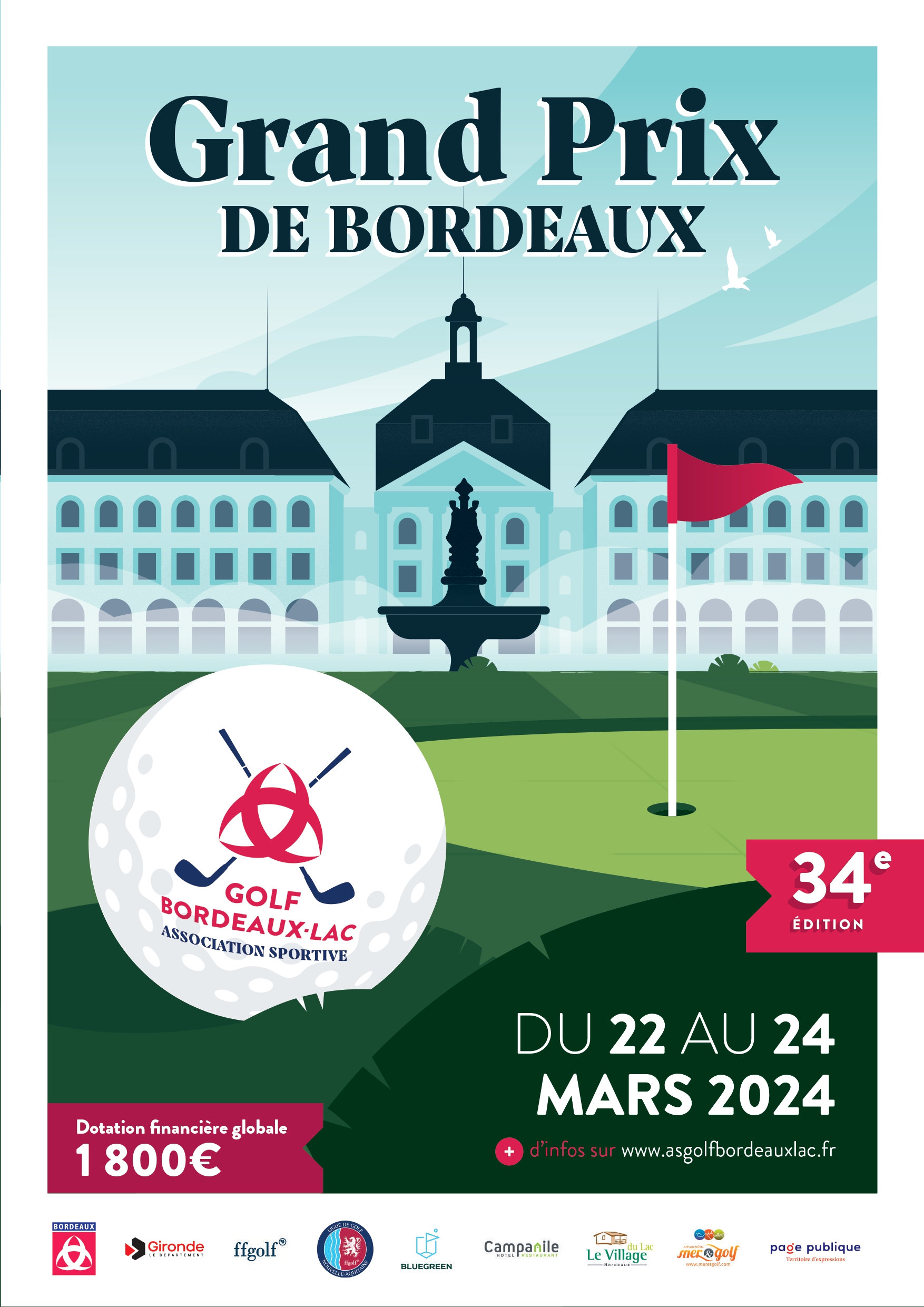 Grand Prix de Bordeaux 2024 Association du Golf de Bordeaux Lac